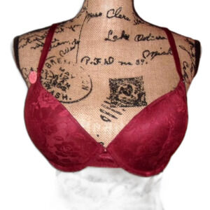 Youmita Russet Brown Lace Demi 36B Bra NWT